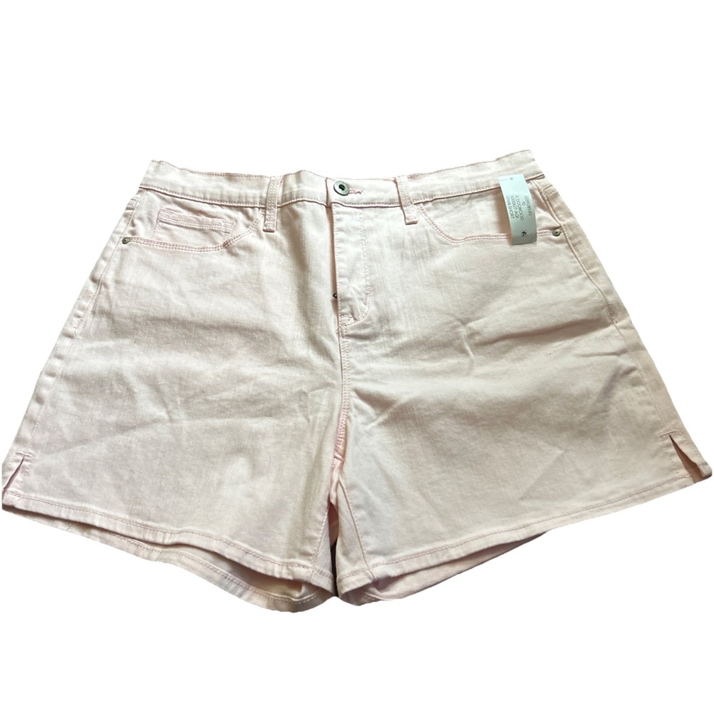 Jessica Simpson‎ Women's High Rise Relaxed Fit Side Slit Short Sz 10 Pink NWT